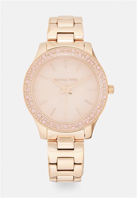 michael kors uhr rosa rechteckig|Michael Kors mini rose gold.